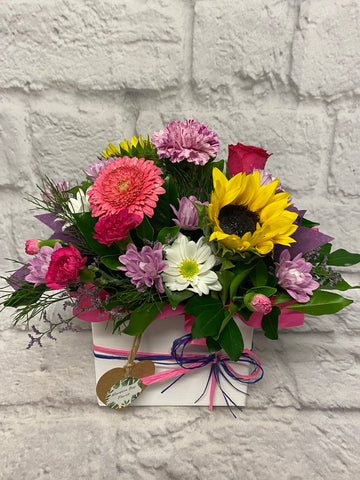 Box Arrangement of Mixed Blooms