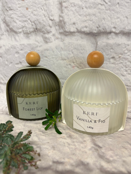 Candle in Frosted Glass Jar