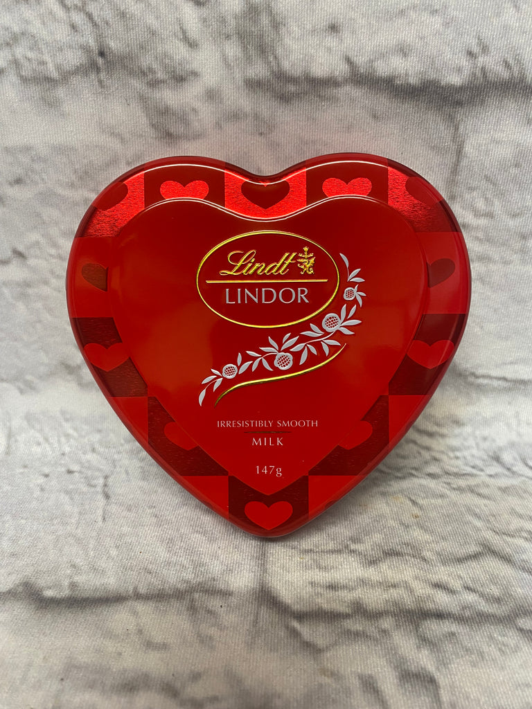 Heart Shape Tin of Lindt Chocolates