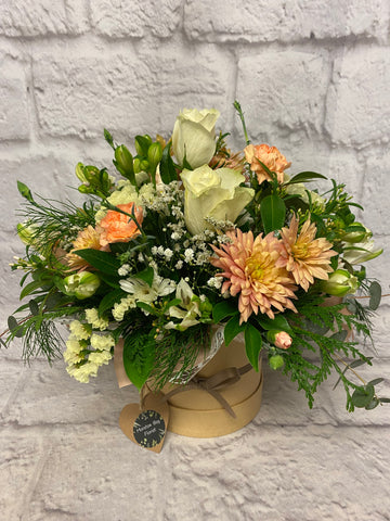 Nutmeg Hat Box Arrangement