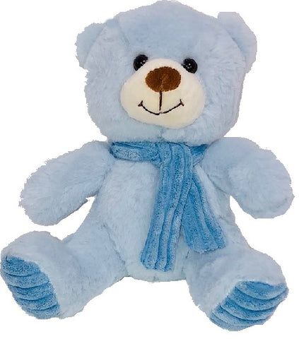 Blue Teddy Bear with Scarf