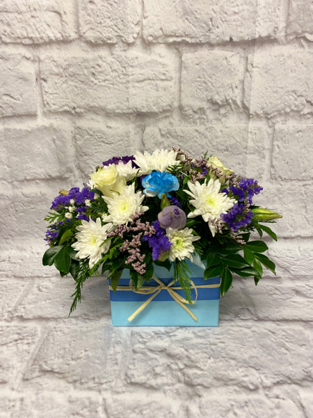 Baby Boy Box Arrangement