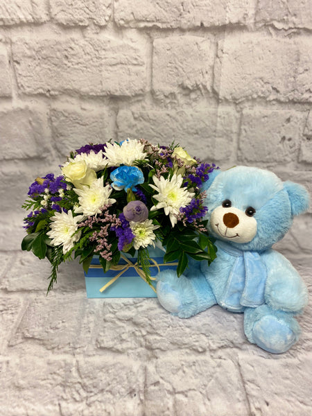 Baby Boy Box Arrangement