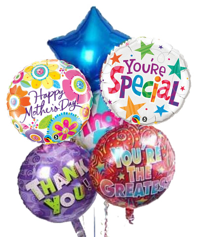 Helium Balloons - Designs Vary