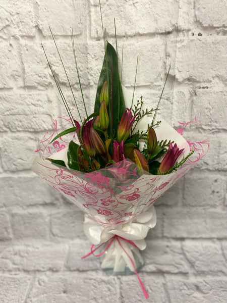 Pink Oriental Lily Bouquet