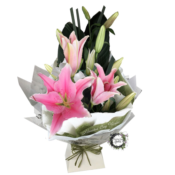 Pink Oriental Lily Bouquet