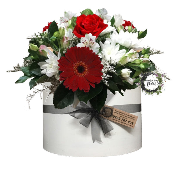 Valentines Hat Box Arrangement